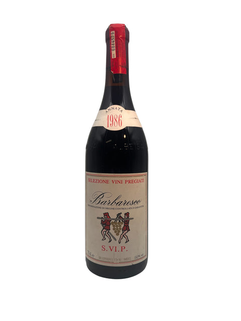 Bouteille de vin rouge Barbaresco SVIP 1986