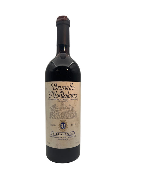 Flaske af Brunello di Montalcino Villasanta 1986