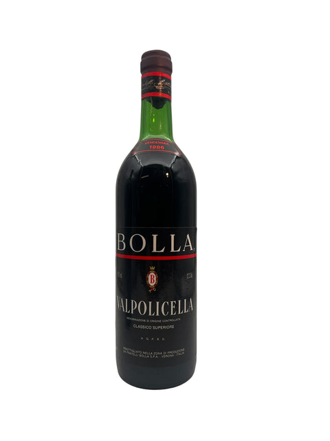 Flaske af Valpolicella Bolla 1986 rødvin