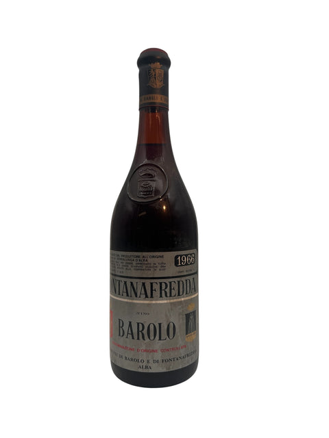Barolo Fontanafredda 1966 with deep ruby ​​red hues